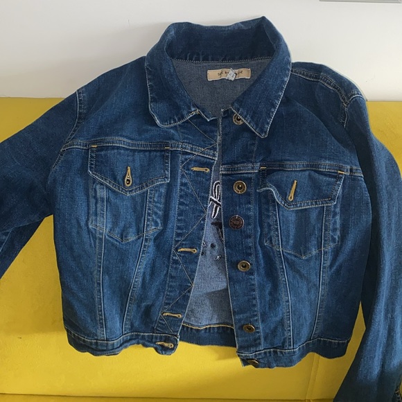 See by Chloe dark denim jacket USA size 8 - Picture 3 of 5